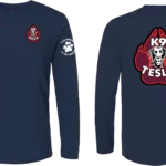 Fire department navy Tesla K9 long sleeve shirt
