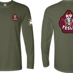 Tesla K9 Service green ls shirt