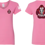 Womens pink Tesla K9 tshirt
